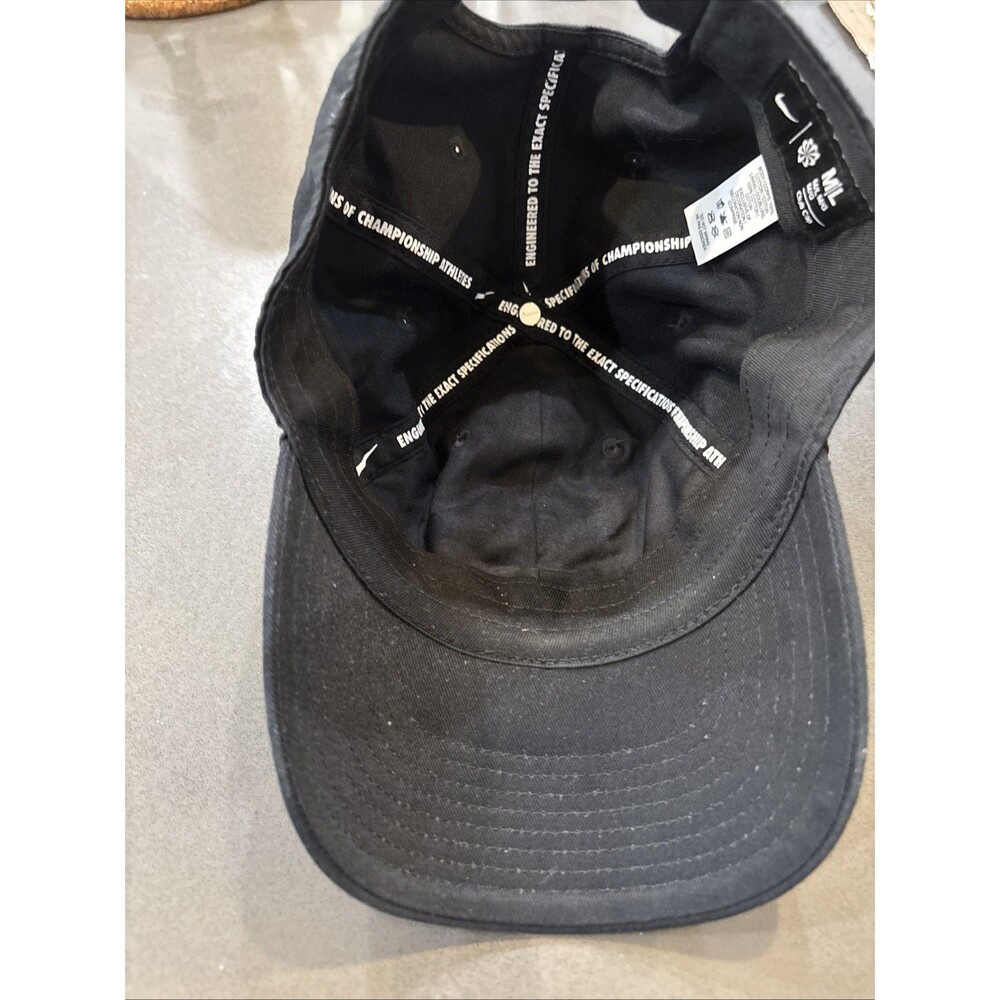 Purdue Boilermakers Nike Club Cap M/L Men's Strapback Hat Black P Embroidered - Picture 5 of 9